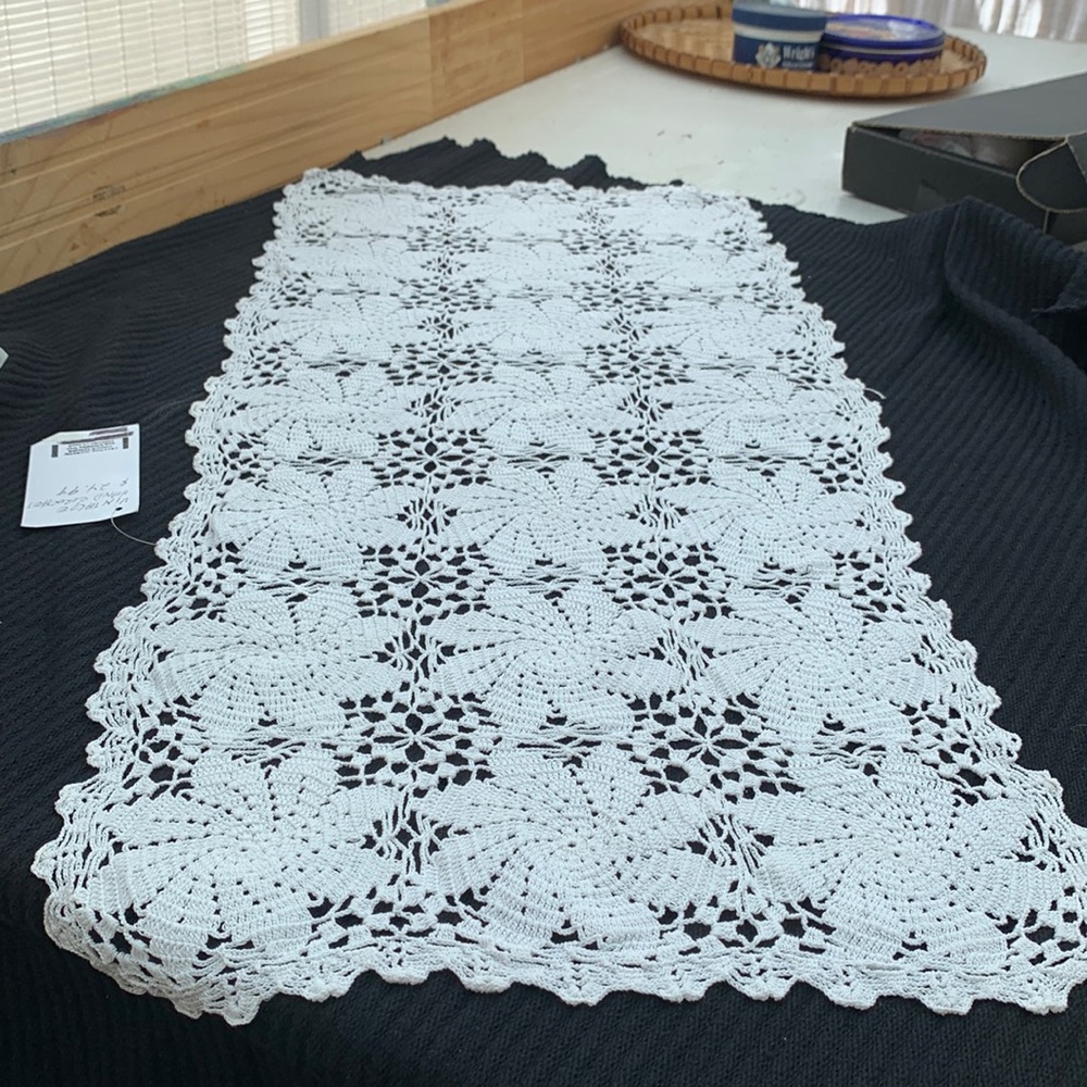 Vintage Hand Crochet Center Piece